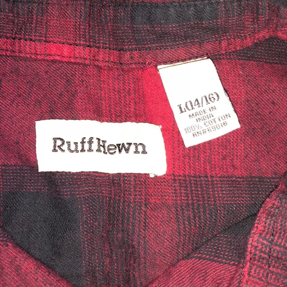 NWOT RUFF HEWN SOFT BUTTON DOWN COLLARD SHIRT! - Picture 3 of 5